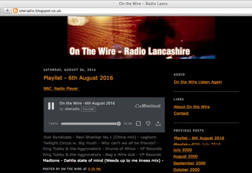 On the wire screenshot