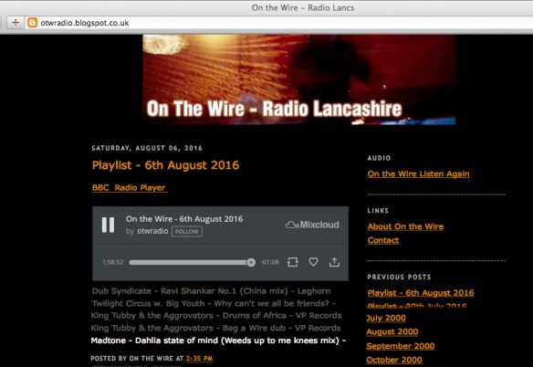 On the wire screenshot